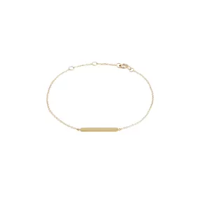 Bar Bracelet - Solid Gold