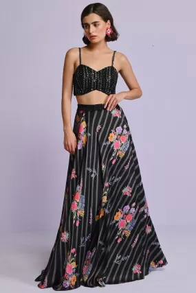 Bella Satin Semi Circle Skirt