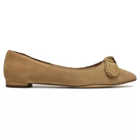 Bellport Bow Skimmer Suede Women's Flats Shoes