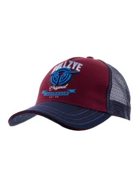 Bullzye Kids Chain Trucker Cap - Red/Navy - B2S3949CAP