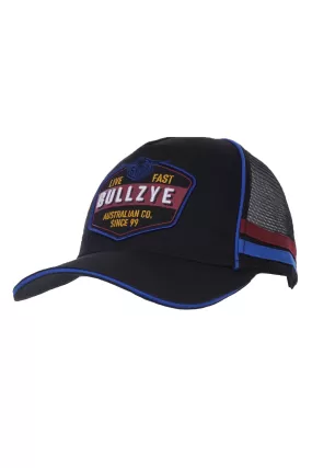 Bullzye Ramsay High Profile Trucker Cap - Black - B3W1943CAP