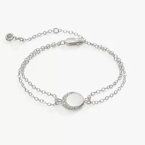 Crescent Moon Chain Bracelet