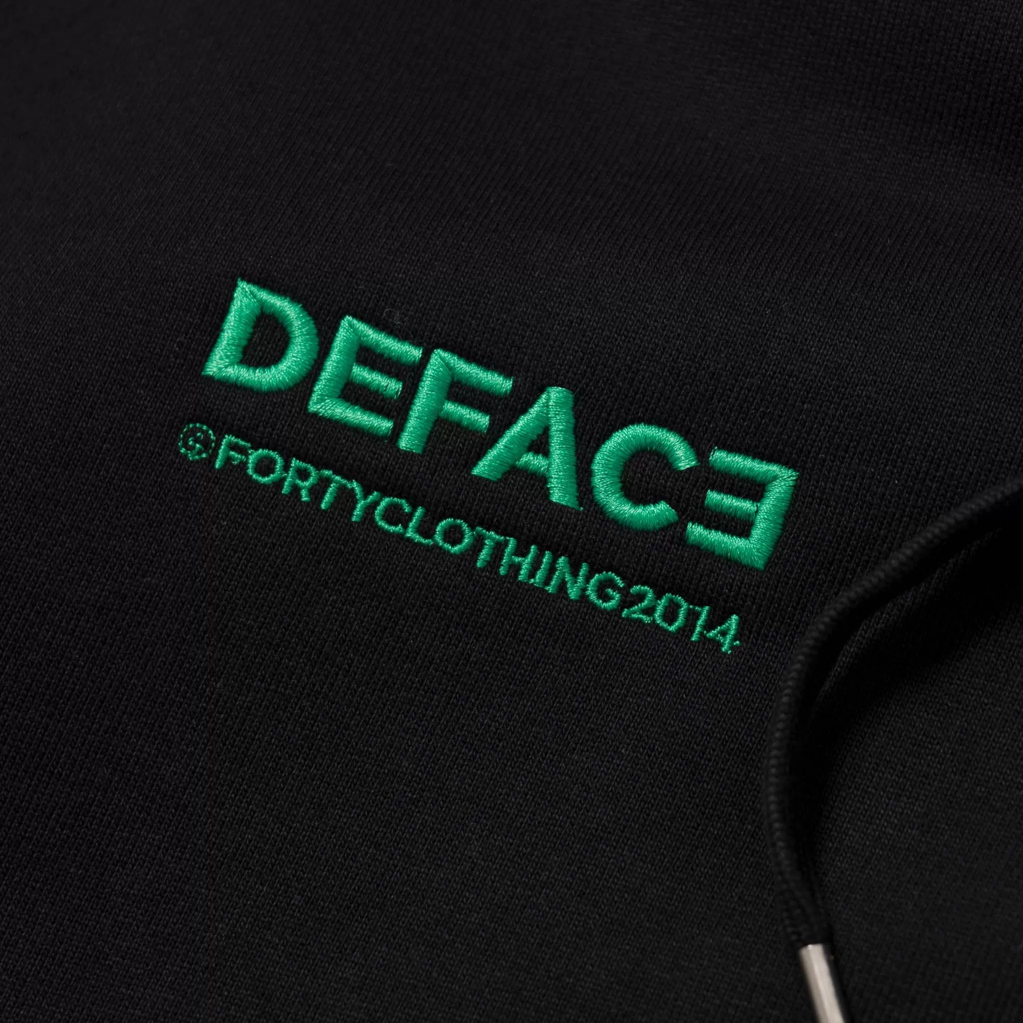 Deface TOPO Hoodie (Black/Green)