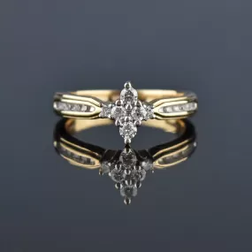 Fine 14K Gold .50 CTW Diamond Engagement Ring