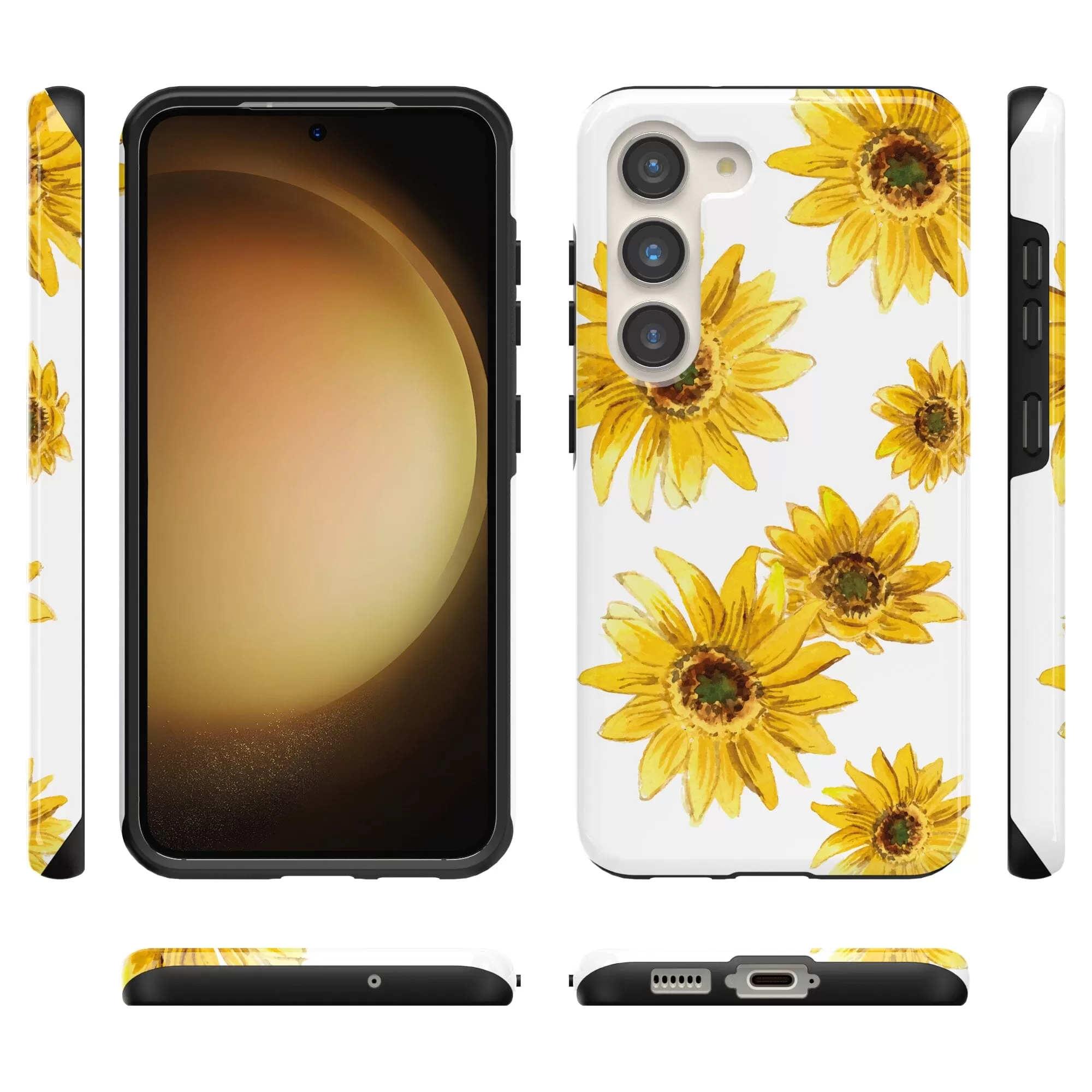 Golden Garden | Yellow Sunflower Floral Samsung Case