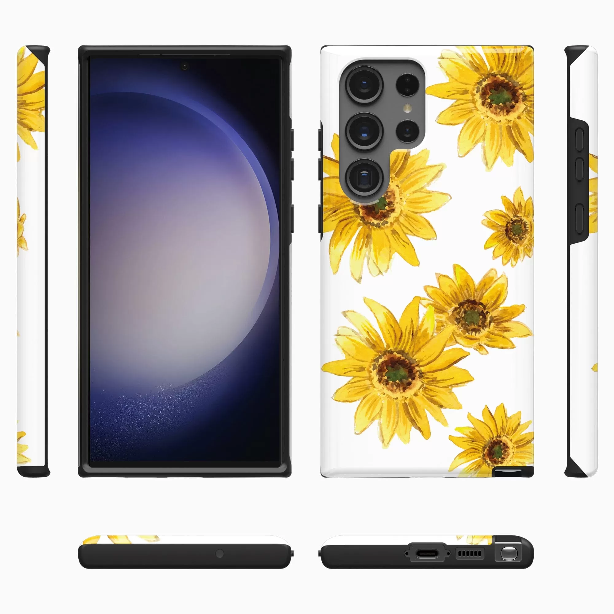 Golden Garden | Yellow Sunflower Floral Samsung Case