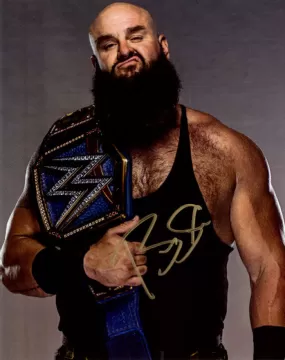 Highspots - Braun Strowman "Universal Champion Promo" Hand Signed 8x10 *Inc COA*