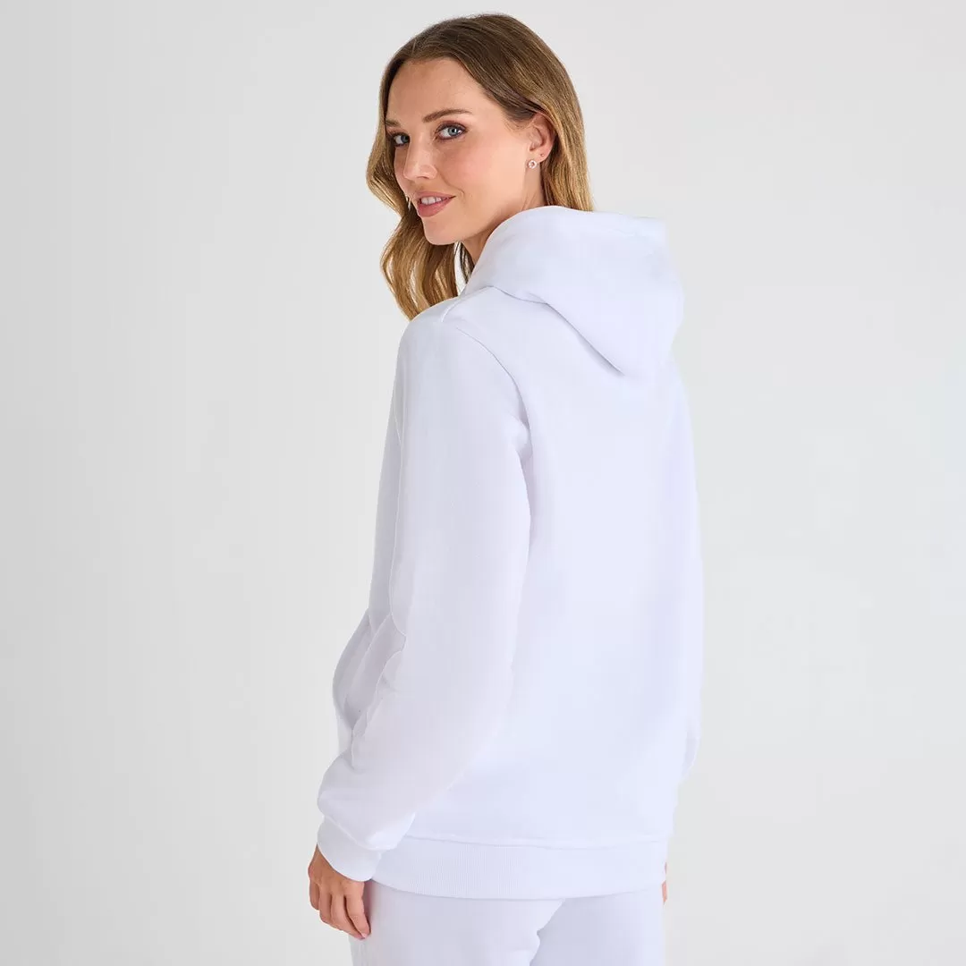 Ladies White Hoody