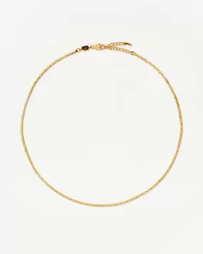 Lucy Williams Cobra Snake Chain Necklace | 18ct Gold Plated