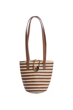 Marcial Mini Tote in Copper Stripe