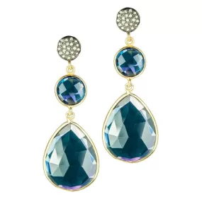 Midnight Blue Dangle Earrings