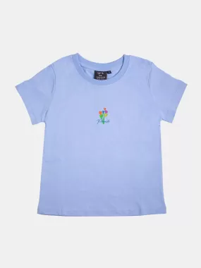 Palmah Got U Flowers Organic Hemp Mini Tee - Baby Blue