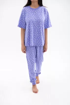 PURPLE HEART PJ'S SET