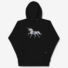 "Embiidicorns Are Real" Embroidered Hoodie