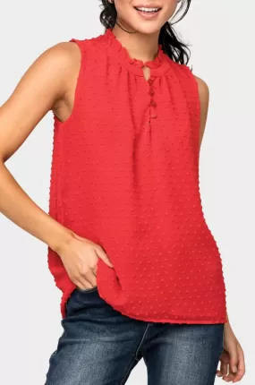 Respect the Ruffle Sleeveless Blouse