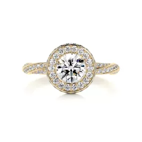 Sarina Diamond Engagement Ring -18K Yellow Gold