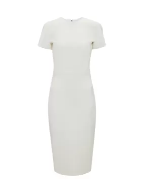 T-Shirt Fitted Dress in Ivory