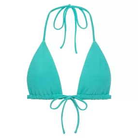 Teal Emma Triangle Bikini Top