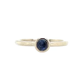 The Modest- Antique Sapphire & 14k White Gold