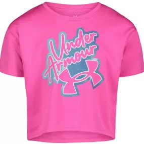 Under Armour Toddler Rebel Pink Gradient Knockout Logo S/S Tee