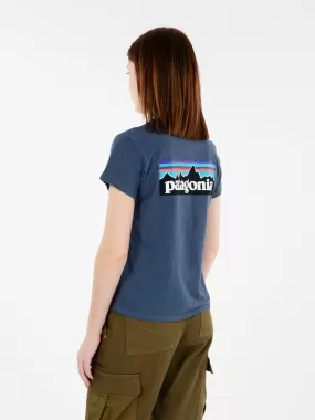 Women's P-6 Logo Responsibili-Tee utility blue