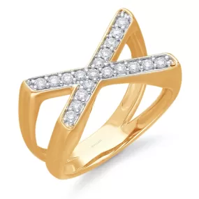 Yellow Gold Diamond Captain Ring